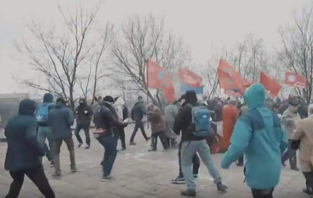 У Києві розігнали мітинг прихильників СРСР