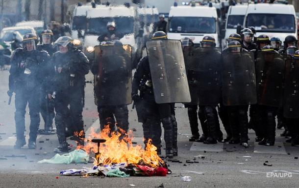 Первомайский марш в Париже вылился в стычки с полицией
