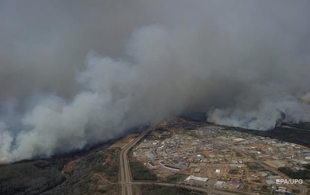 Площадь лесных пожаров в Канаде увеличилась