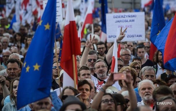 У Польщі пройшов антиурядовий мітинг
