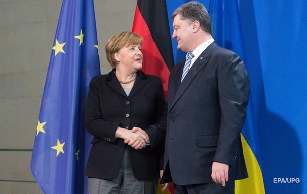Порошенко обсудил с Меркель минский процесс