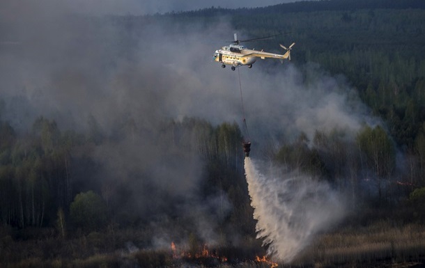 ГСЧС отчиталась о состоянии пожара в Чернобыльской зоне