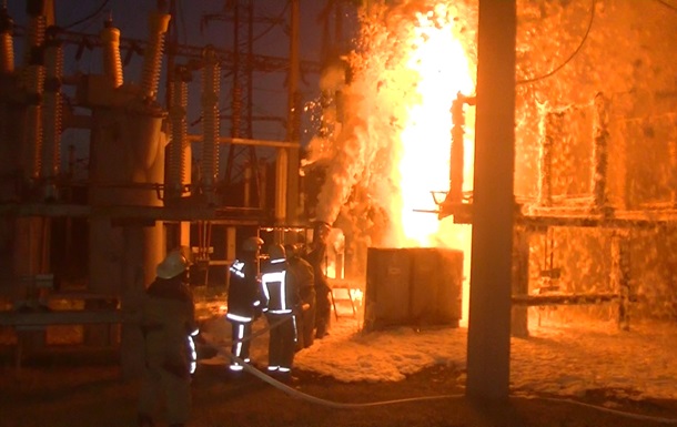 В Харькове горела электростанция