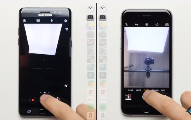 Блогер сравнил быстродействие Galaxy Note 7 и iPhone 6S