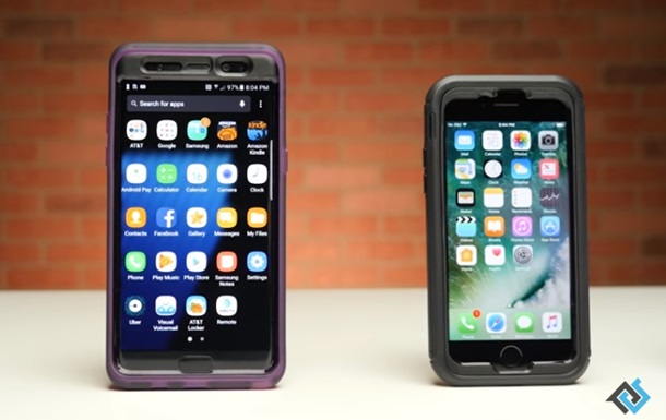 Кто прочнее: iPhone 7 Plus и Galaxy Note 7 испытали падением