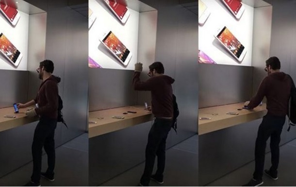 У Парижі розлючений покупець розгромив Apple Store
