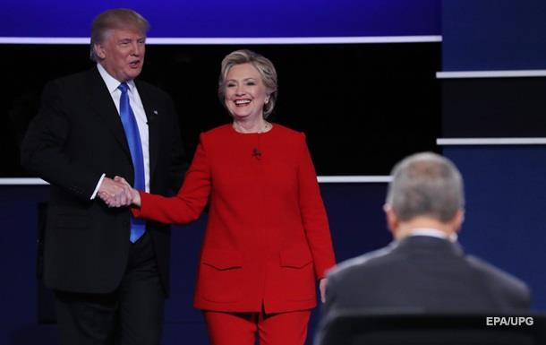 Выборы в США: Клинтон впереди Трампа на 5%