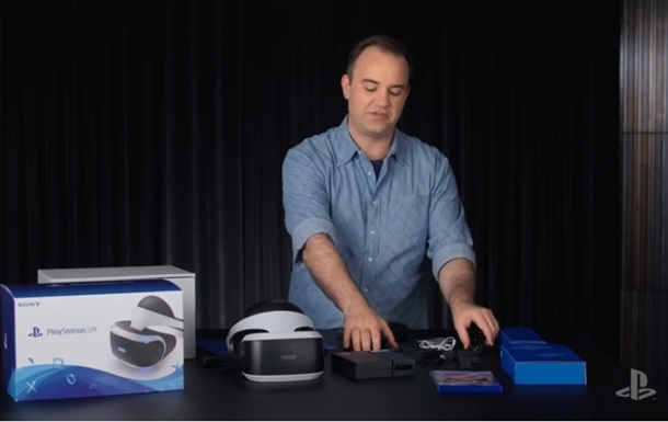 Sony показала на видео шлем PlayStation VR