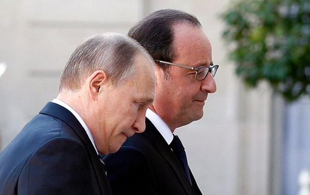 Олланд задумався про скасування зустрічі з Путіним в Парижі