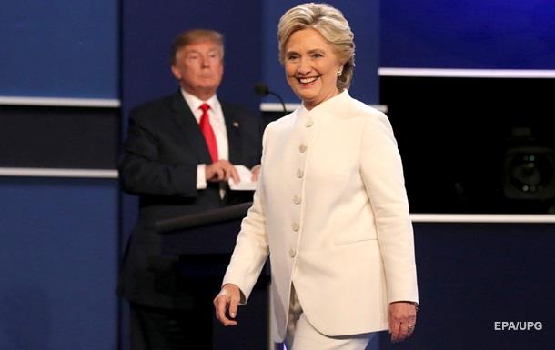 Клинтон обошла Трампа в финальных дебатах