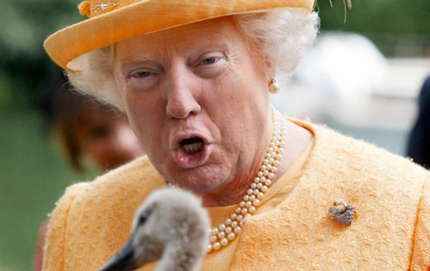 В Сети показали Трампа в образе королевы Елизаветы