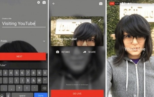 YouTube запускает живые мобильные трансляции с Суперчатом