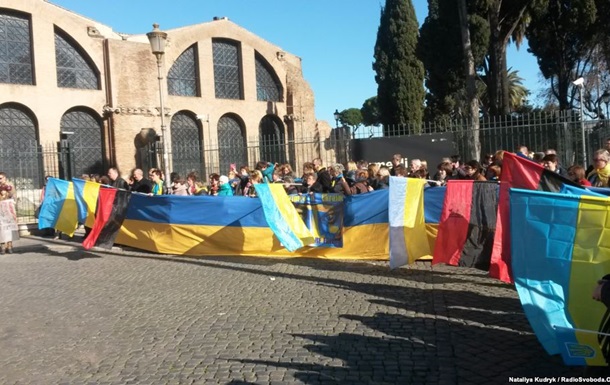 У Римі відбулася акція пам яті героїв Небесної сотні