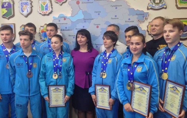 В Запорожье поздравили победителей чемпионата Европы по ушу