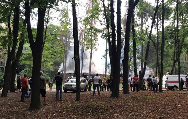 В ресторане Киева начался масштабный пожар