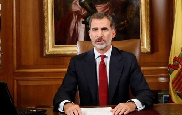 Король Іспанії назвав  неприйнятною  спробу відокремлення Каталонії