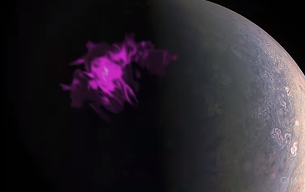 NASA показало полярне сяйво на Юпітері