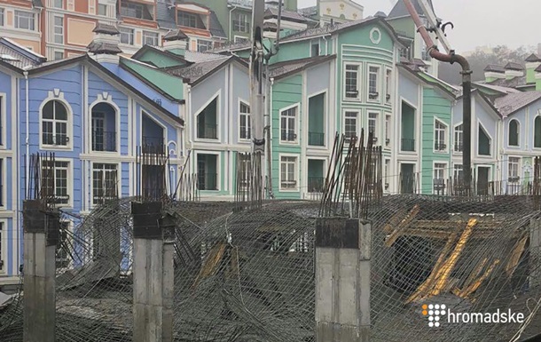 В Киеве обвалилось перекрытие на стройплощадке