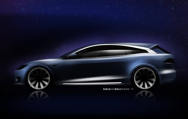 Раскрыта внешность универсала на базе Tesla Model S