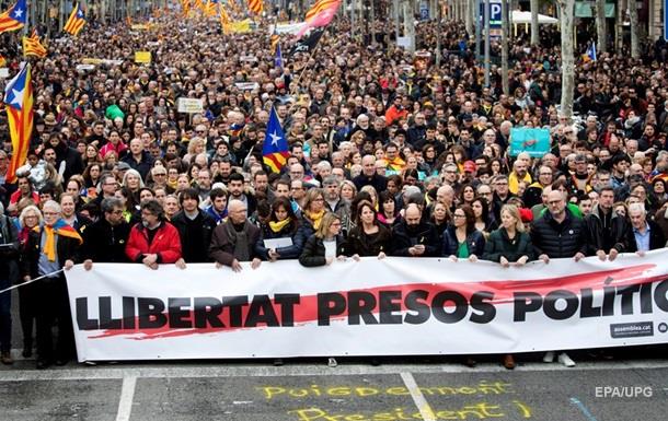 В Каталонии протестуют против задержания Пучдемона