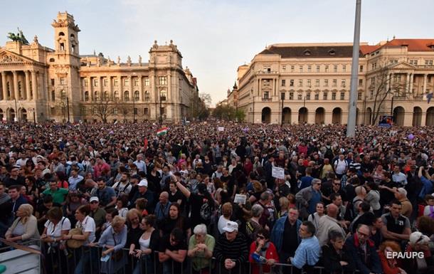 В Угорщині пройшов мітинг проти підсумків виборів