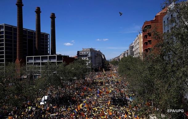 Каталонцы поддержали арестованных политиков