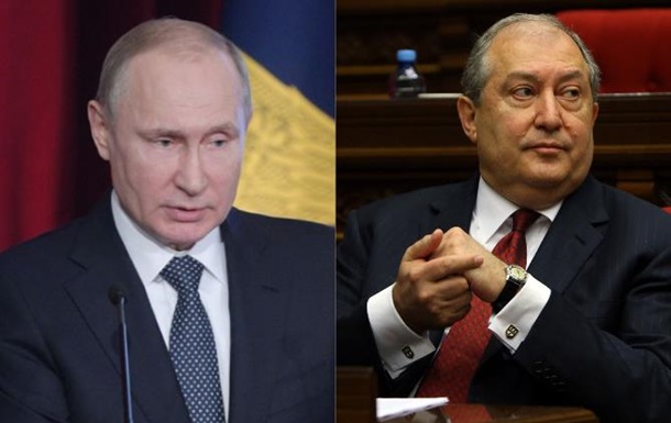 Путін обговорив з президентом Вірменії ситуацію в Єревані