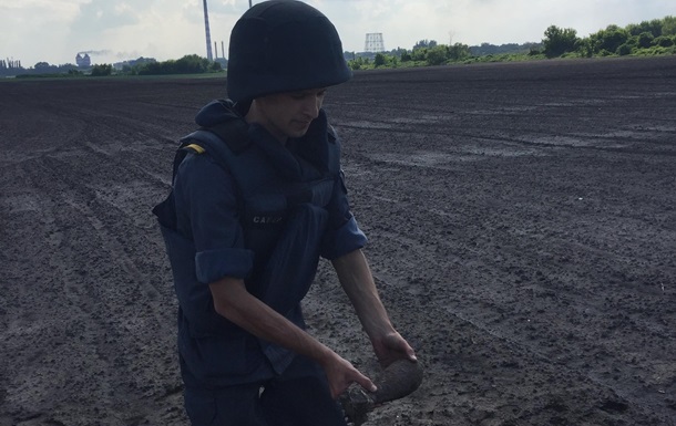 В поле под Черкассами нашли снаряд