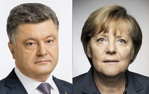 Порошенко обсудил с Меркель ситуацию на Донбассе