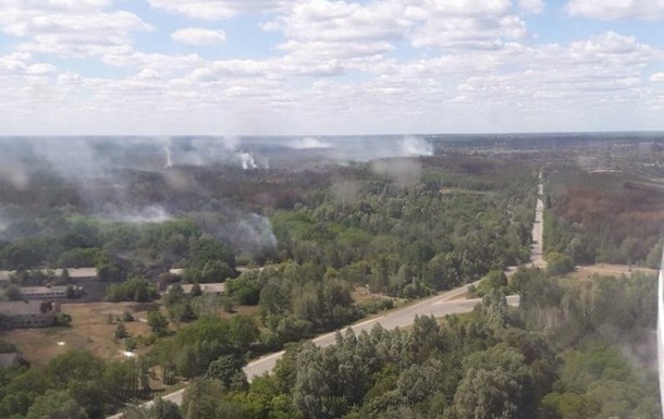 Під Чорнобилем знову спалахнула пожежа
