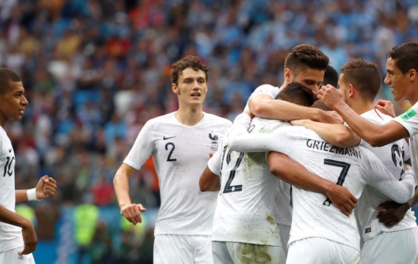ЧМ-2018: Уругвай – Франция 0:2. Онлайн
