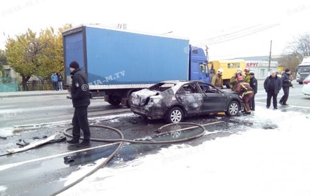 В Мелитополе в автомобиле на ходу взорвался газовый баллон