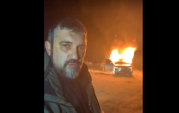 Лидер  евробляхеров  сжег свой автомобиль