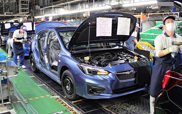 Subaru призупинила виробництво авто