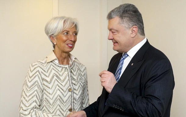 Порошенко зустрівся з главою МВФ у Давосі