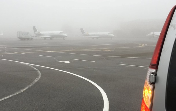 В аэропорту Киев отменяют рейсы из-за тумана