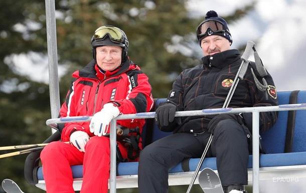 Лукашенко і Путін разом покаталися на лижах