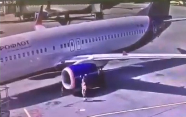 Работника аэропорта выгнали за  футбол  у самолета