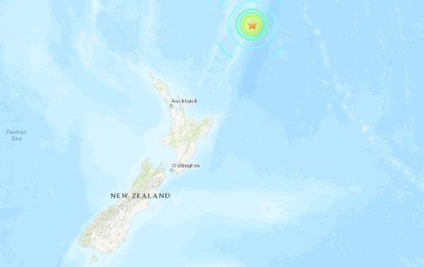 Біля берегів Нової Зеландії стався сильний землетрус