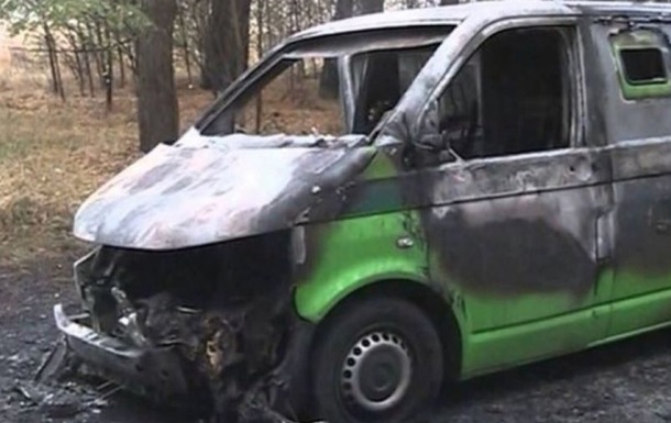В Луганской области взорвали инкассаторскую машину ПриватБанка