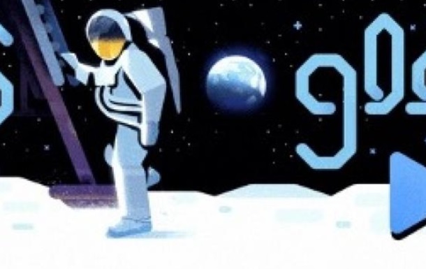Google создал дудл в честь годовщины высадки на Луну