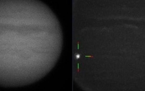 Падение метеора на Юпитер попало на видео
