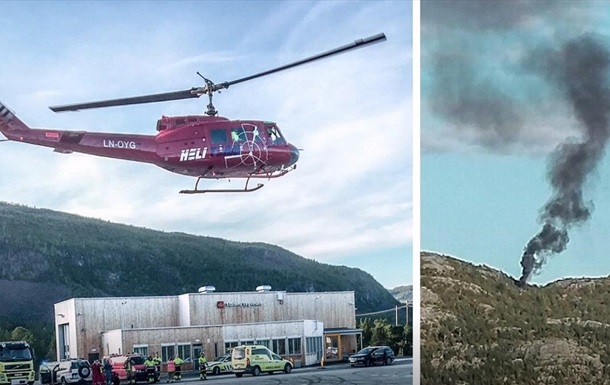 В Норвегии при падении вертолета погибли четыре человека