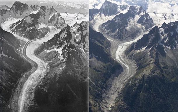 Фото через сто років показали танення льодовиків