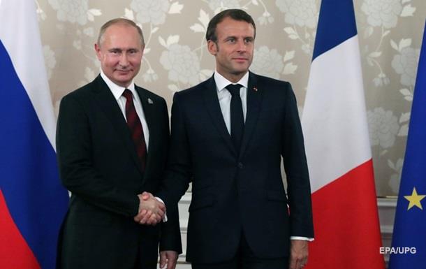 Макрон и Путин обсудили  нормандскую  встречу