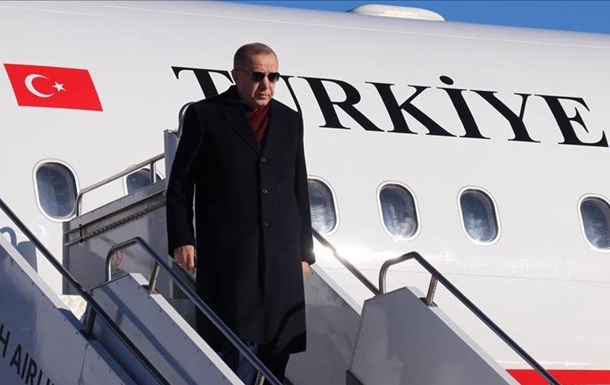 На початку лютого в Україну прилетить Ердоган