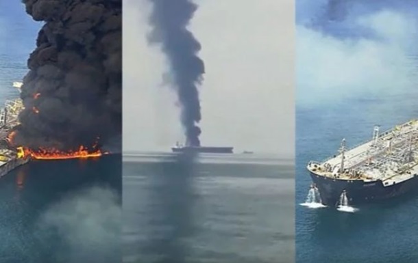 У побережья ОАЭ загорелся нефтяной танкер