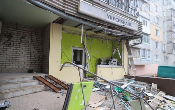 В Запорожье взорвали отделение Укрсиббанка