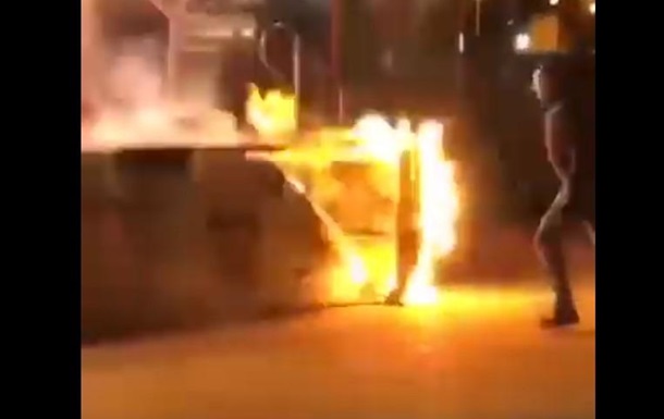 В Харькове на праздновании Масленицы загорелась сцена