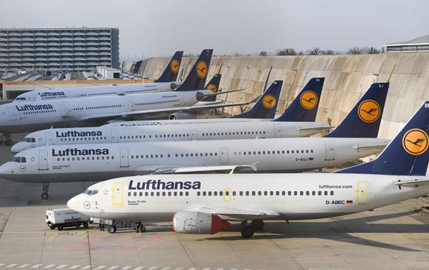 Lufthansa через коронавірус скорочує 95 відсотків рейсів